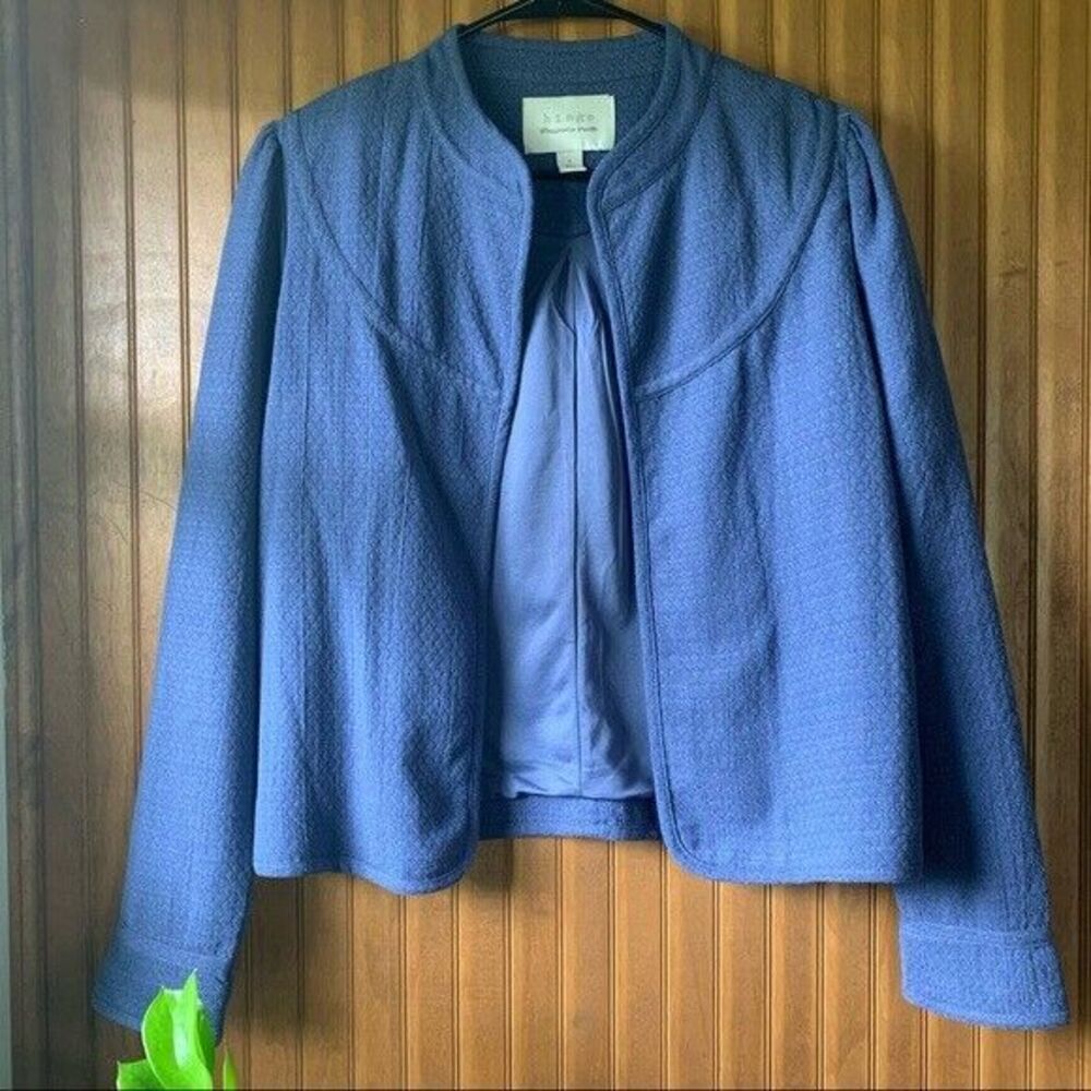 Hinge Textured Blue Open Cardigan Women’s Size Small